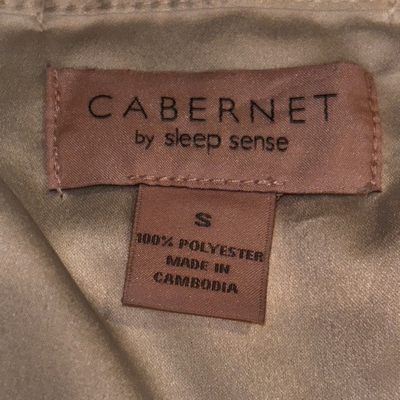 Cabernet By Sleep Sense Intimate Bride Satin Self Tie Robe Bathrobe Women S - Picture 3 of 7